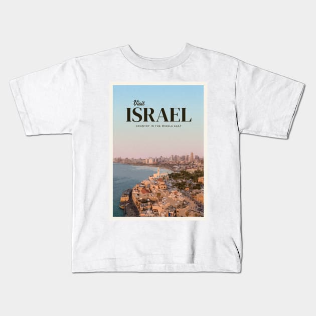 Visit Israel Kids T-Shirt by Mercury Club